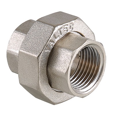 Муфта разъемная VALTEC 1 1/2 ВР, никелированная латунь Муфта разъемная VALTEC 1 1/2 ВР, никелированная латунь