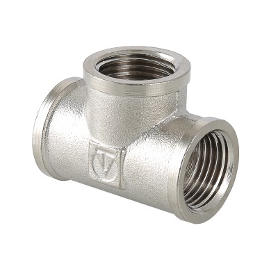 Тройник VALTEC 1 1/4 внутренняя, никелированная латунь Тройник VALTEC 1 1/4 внутренняя, никелированная латунь