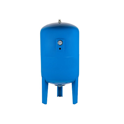 Расширительный бак (гидроаккумулятор) UNIPUMP 150л, вертикальный с манометром, для системы водоснабжения