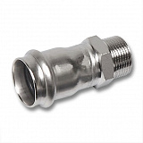 Ниппель Sanha 9243G, переходной ВПр-НР, нержавеющая сталь, 22x3/4