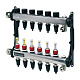 Коллектор TECE TECEfloor для поверхностного отопления 1 x 16 push-fit, 3 контура
