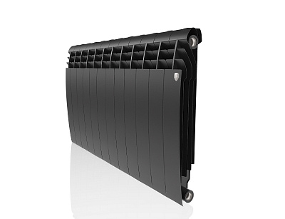 Биметаллический секционный радиатор отопления Royal Thermo Biliner Noir Sable 500 / 12 секций Биметаллический секционный радиатор отопления Royal Thermo Biliner Noir Sable 500 / 12 секций