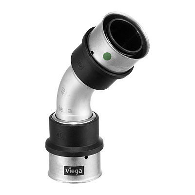 Отвод Viega SmartPress 45 гр. 40, модель 6726 Отвод Viega SmartPress 45 гр. 40, модель 6726