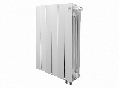Биметаллический секционный радиатор отопления Royal Thermo Pianoforte Bianco Traffico 500 / 6 секций нижнее правое подключение Биметаллический секционный радиатор отопления Royal Thermo Pianoforte Bianco Traffico 500 / 6 секций нижнее правое подключение