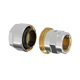 Фитинг резьбовой латунный Flamco Plus для стальных труб 1/2х1/2 ВР, DVGW