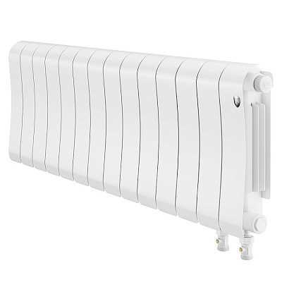 Биметаллический секционный радиатор отопления Royal Thermo Infinity 300 V Белый / 14 секций