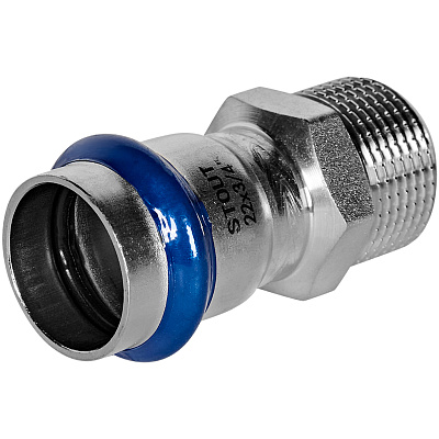Переходник Stout из нержавеющей стали 22х3/4 ВПр-НР (SSS-2021-002234) Переходник Stout из нержавеющей стали 22х3/4 ВПр-НР (SSS-2021-002234)