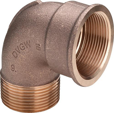Отвод Viega 90 бронза Rp-резьба 3092 1/2 x 1/2 264024 Отвод Viega 90 бронза Rp-резьба 3092 1/2 x 1/2 264024