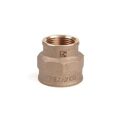 Муфта РЕХАУ редукционная бронзовая AURLINE, Rp1 x Rp3/4, RX+ (18722651001) Муфта РЕХАУ редукционная бронзовая AURLINE, Rp1 x Rp3/4, RX+ (18722651001)