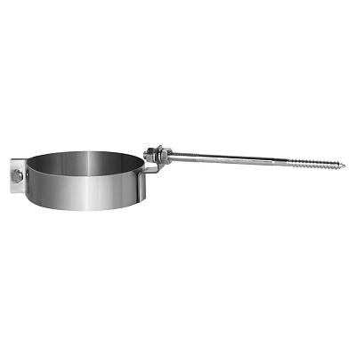 Хомут с креплением к стене Вулкан VHR d110, AISI 321 (матовая) Хомут с креплением к стене Вулкан VHR d110, AISI 321 (матовая)