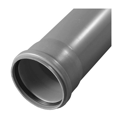 Труба для внутренней канализации Valfex BASE D110 с раструбом L=1 м (110x1000)