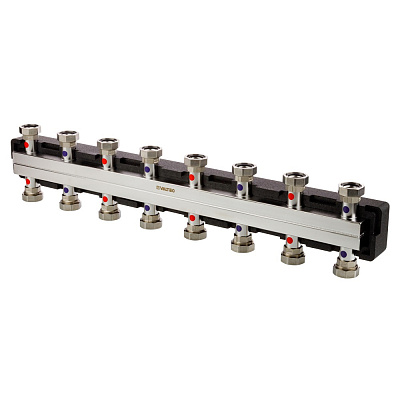 Коллектор VALTEC Varimix INOX на 8 выходов (VT.VAR30.SS.0808)