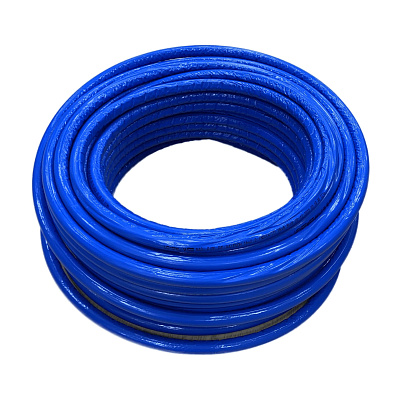 Труба из сшитого полиэтилена (PE-Xa) Usystems Radi Pipe PN10 20x2,8 в теплоизоляции 6 мм синей, бухта 50 м Труба из сшитого полиэтилена (PE-Xa) Usystems Radi Pipe PN10 20x2,8 в теплоизоляции 6 мм синей, бухта 50 м