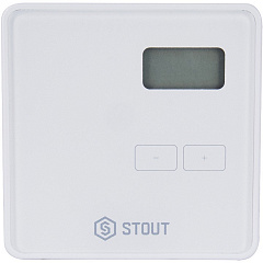 Комнатный терморегулятор Stout ST-294v1, проводной, двухпозиционный, белый (STE-0101-029411)