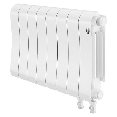 Биметаллический секционный радиатор отопления Royal Thermo Infinity 300 V Белый / 8 секций