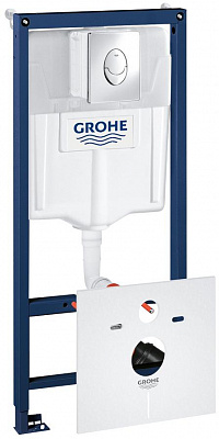 Система инсталляции для унитазов Grohe Rapid SL 38750001 4 в 1 с кнопкой смыва Система инсталляции для унитазов Grohe Rapid SL 38750001 4 в 1 с кнопкой смыва