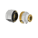 Фитинг резьбовой латунный Flamco Plus для стальных труб 3/4х3/4 НР, DVGW