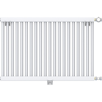 Стальной трубчатый радиатор отопления Rommer RST 1030/18 нижнее подключение RAL9016