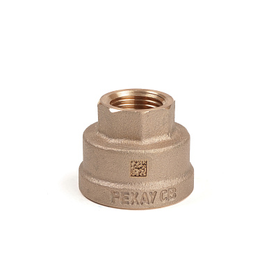 Муфта РЕХАУ редукционная бронзовая AURLINE, Rp1 x Rp1/2, RX+ (18722641001) Муфта РЕХАУ редукционная бронзовая AURLINE, Rp1 x Rp1/2, RX+ (18722641001)