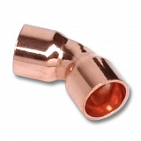 Отвод Sanha 5041, 45 гр. ВП-ВП, медь, 22