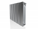 Биметаллический секционный радиатор отопления Royal Thermo PianoForte Satin Silver 500 / 10 секций