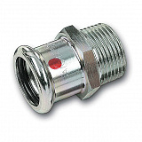 Ниппель Sanha 24243G, переходной ВПр-НР, углеродистая сталь, 18x3/4