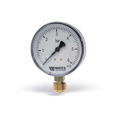 Манометр Watts F+R200 80/10, радиальный Манометр Watts F+R200 80/10, радиальный