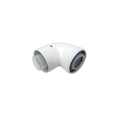 Угол Camino 90 градусов 80/125 mm Condensing (мама-папа) (CE.00.67 C)