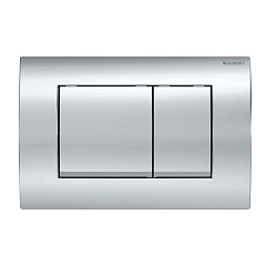 Клавиша смыва Geberit Delta30 для двойного смыва: Глянцевый хром