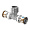 Тройник Uponor S-PRESS PLUS с наружной резьбой 25-R3/4НР-25
