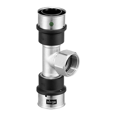 Тройник Viega SmartPress переходной R 1/2 x 16 x 16, модель 6717 Тройник Viega SmartPress переходной R 1/2 x 16 x 16, модель 6717