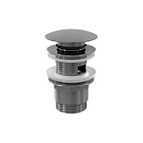 Выпуск с переливом, металл, большая пробка, хром Alcaplast 1 1/4 Click-clack