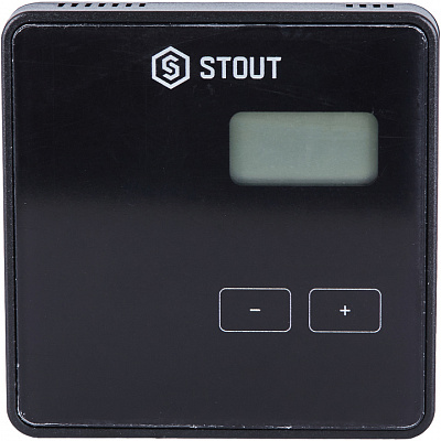 Комнатный терморегулятор Stout ST-294v1, проводной, двухпозиционный, черный (STE-0101-029412) Комнатный терморегулятор Stout ST-294v1, проводной, двухпозиционный, черный (STE-0101-029412)