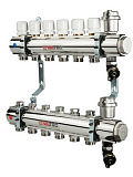 Коллекторная группа VALTEC в сборе, 1х3 вых. Евроконус 3/4
