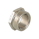 Футорка VALTEC 1 х 1/2 внутренняя-наружная резьба, никелированная латунь