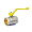 Кран шаровой LD 47.25.B-B.Р.GAS газовый, внутренняя резьба, 1, рычаг