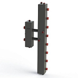 Гидроразделитель ZOTA с коллектором вертикальный, односторонний, 4 контура, до 70 кВт