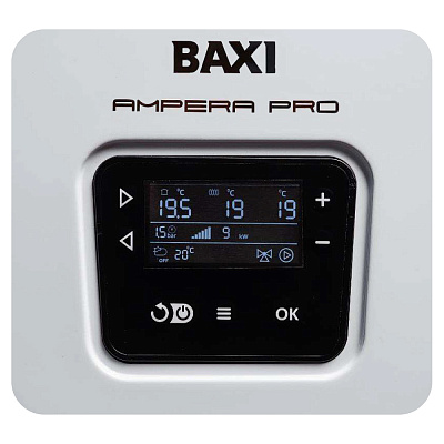 Электрический котёл отопления одноконтурный настенный Baxi Ampera Pro 45 (E8403345--)