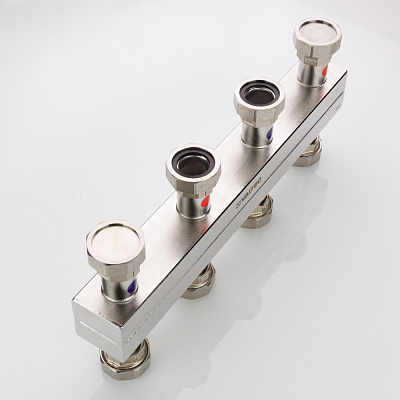 Коллектор VALTEC Varimix INOX на 8 выходов (VT.VAR30.SS.0808)
