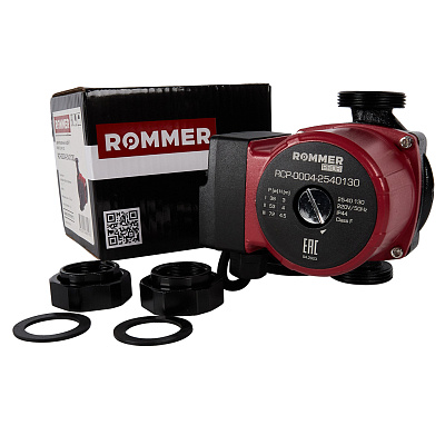 Циркуляционный насос Rommer трехскоростной Profi 25/40-130