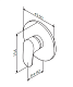 Встраиваемый смеситель AM.PM Like F8075000