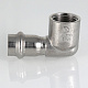 Угольник VALTEC из нержавеющей стали, 90 град. внутренняя резьба 22 x 3/4