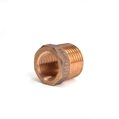 Футорка РЕХАУ редукционная бронзовая AURLINE, R1/2 x Rp3/8, RX+ (18741431001)