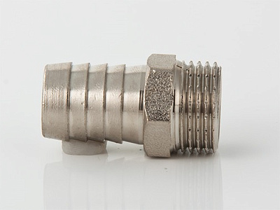 Штуцер для шланга VALTEC 1/2 х 20 мм VTr,650,N,0420 наружная резьба, никелированная латунь