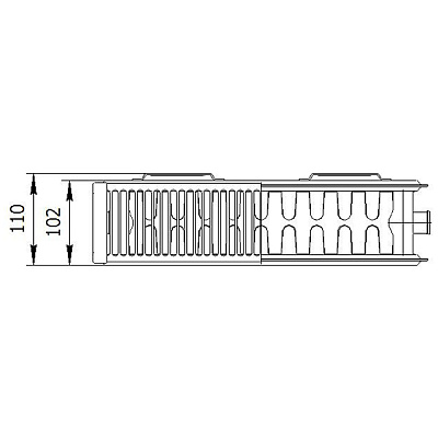 Стальной панельный радиатор отопления Лемакс С22/500/ 800