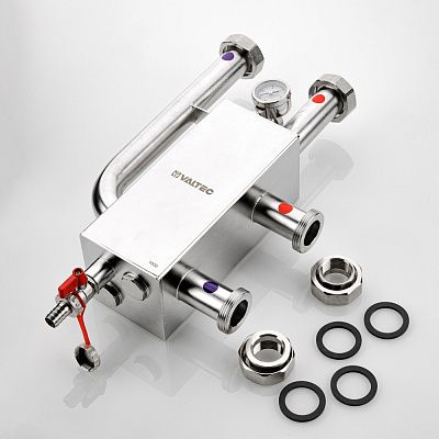 Гидравлический разделитель VALTEC Varimix INOX вертикальный DN25 (VT.VAR00.SS.V06)